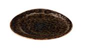 Bord Jersey Driehoekig Bruin 27cm doos 6 stuks