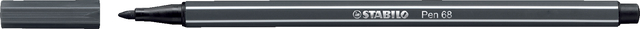 Viltstift STABILO Pen 68/97 medium diepkoud grijs Viltstift STABILO Pen 68/97 medium diepkoud grijs