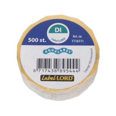 Labellord Aqua etiket DI zonder weg op rol 500st