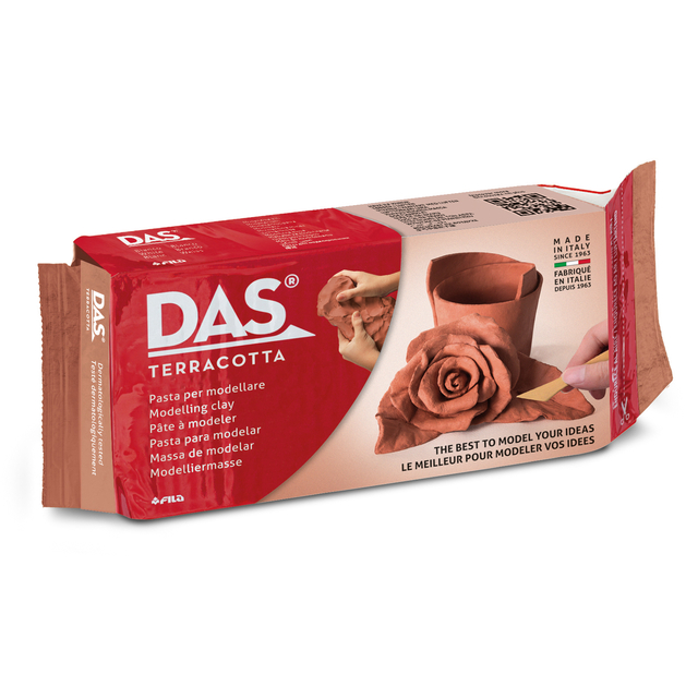 Boetseerklei DAS luchthardend 1000 gram terracotta