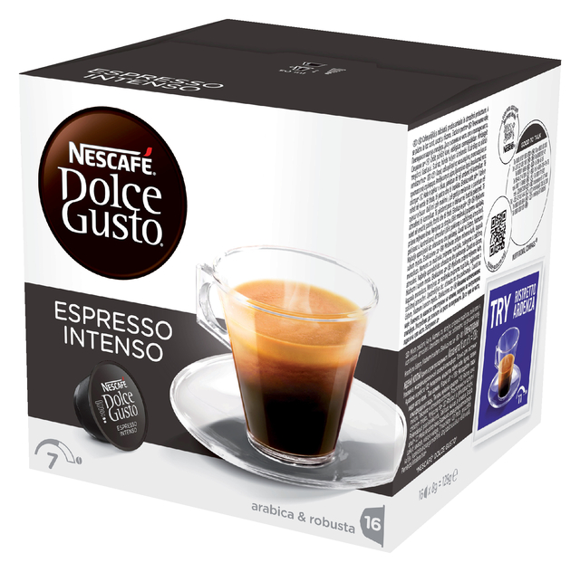 Koffiecups Dolce Gusto espresso intenso 16 stuks