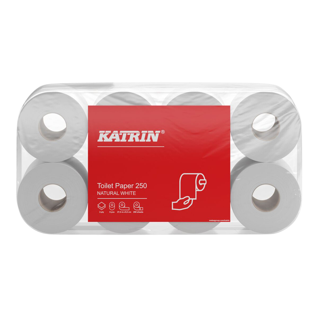 Toiletpapier Katrin 2-laags 250 vel naturel 169505