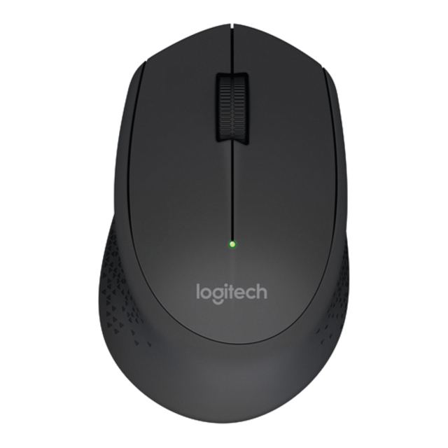 muis, draadloos, donkergrijs, ruime klik, logitech