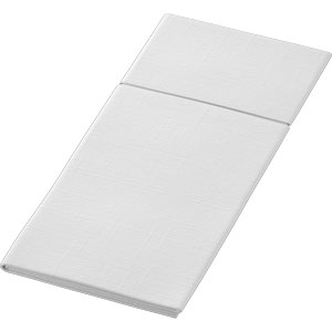 Duni Bestekpochette Duniletto slim Wit doos 4x65 stuks