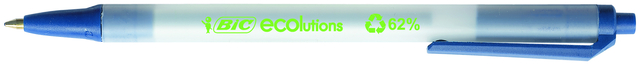 Balpen Bic Ecolutions medium blauw Balpen Bic Ecolutions medium blauw
