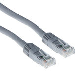 ACT Grijze 15 meter U/UTP CAT6A patchkabels met RJ45 connectoren