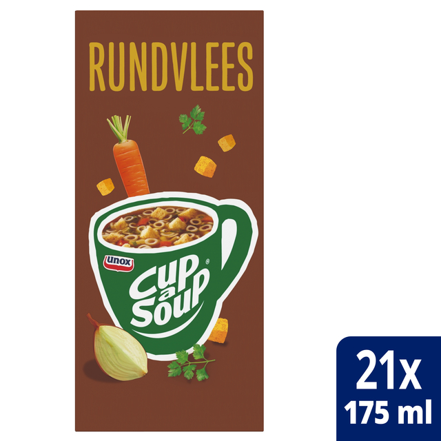 Cup-a-Soup Unox rundvlees 21x175ml Cup-a-Soup Unox rundvlees 21x175ml