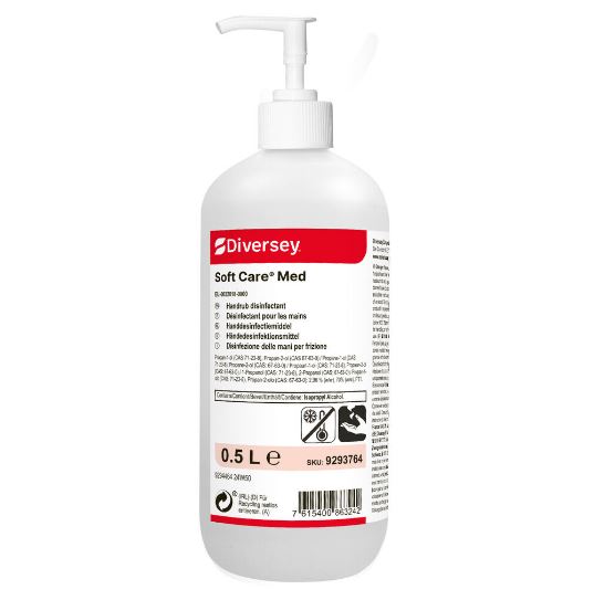 Diversey Soft Care Med H5 ronde fles met pompje 6x500ml