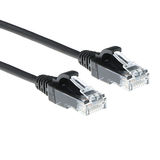 ACT Zwarte 7 meter LSZH U/UTP CAT6 datacenter slimline patchkabel snagless met RJ45 connectoren