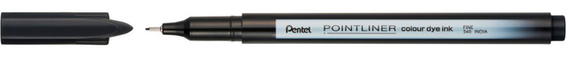 Fineliner Pentel Pointliner S40-A fijn zwart Fineliner Pentel Pointliner S40-A fijn zwart