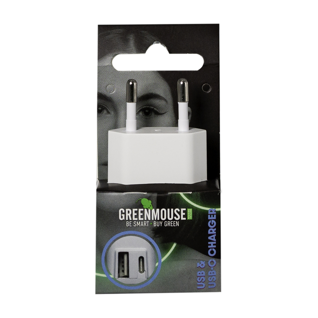 USB oplader, USB-A, USB-C, tweepol plug, wandoplader