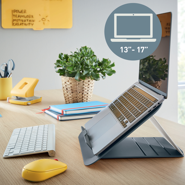 verstelbare laptopstand, 14-17 inch, laptop, toetsenbord, muurbord