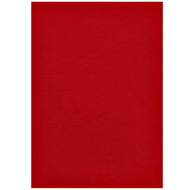 Voorblad Fellowes A4 lederlook rood 100 stuks