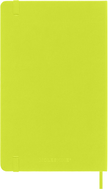 Notitieboek Moleskine large 130x210mm blanco hard cover lemon green
