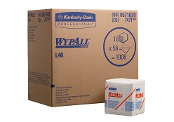 Kimberly Clark WypAll Poetsdoek L40 Wit doos 18x56st Kimberly Clark WypAll Poetsdoek L40 Wit doos 18x56st