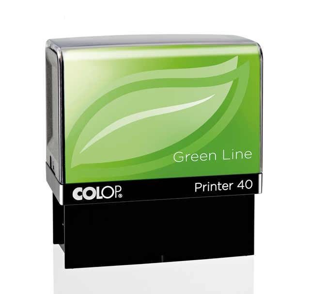 Tekststempel Colop Printer 40 Green Line personaliseerbaar groen
