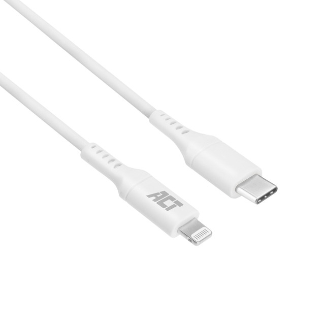Kabel ACT USB-C naar Lightning laad -en data 1 meter Kabel ACT USB-C naar Lightning laad -en data 1 meter