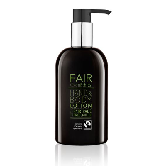 Fair CosmEthics Hand en Bodylotion Pomp 300ml doos 12 stuks Fair CosmEthics Hand en Bodylotion Pomp 300ml doos 12 stuks