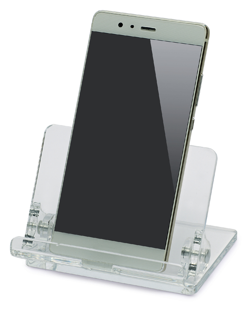 Telefoonstandaard MAUL 97x105x76mm standhoek instelbaar acryl