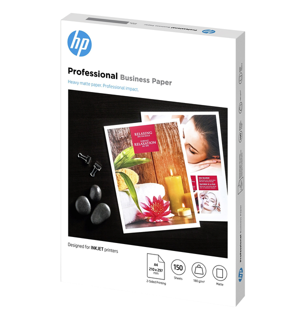 Inkjetpapier HP 7MV79A A4 mat 180gr 150 vel Inkjetpapier HP 7MV79A A4 mat 180gr 150 vel