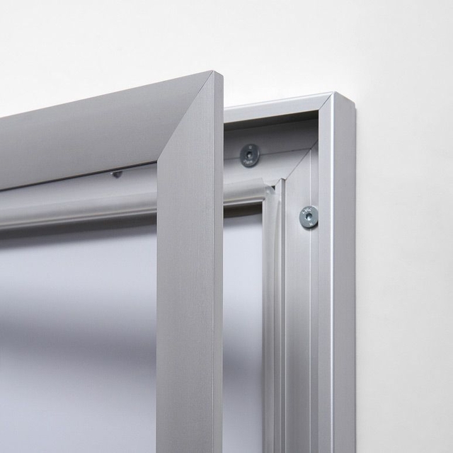 Vitrinebord Quantore luxe 2x A4 zilver