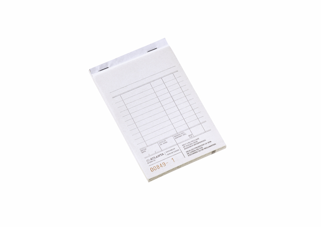 Kassablok Djois Atlanta met kopie (carbon) 142x100mm 50x2vel houtvrij wit Kassablok Djois Atlanta met kopie (carbon) 142x100mm 50x2vel houtvrij wit