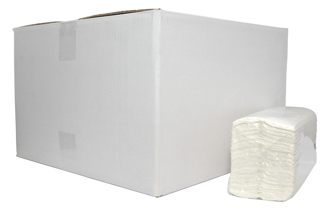 Handdoek Cleaninq C-vouw 2l 250x310mm 16x152st wit