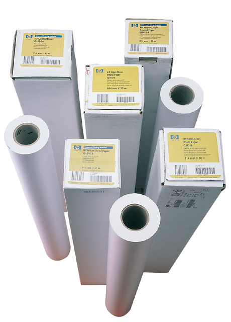 Inkjetpapier HP C6020B 914mmx45.7m 90gr coated Inkjetpapier HP C6020B 914mmx45.7m 90gr coated