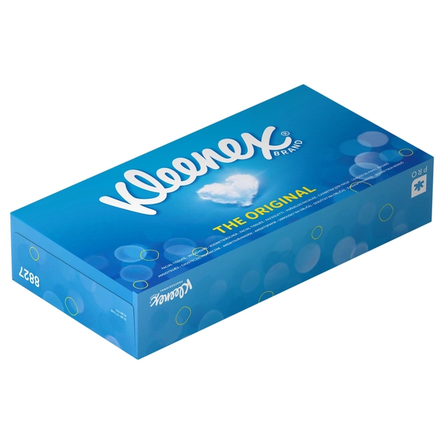 Facial tissues Kleenex 2-laags 100 vel wit 8827 Facial tissues Kleenex 2-laags 100 vel wit 8827