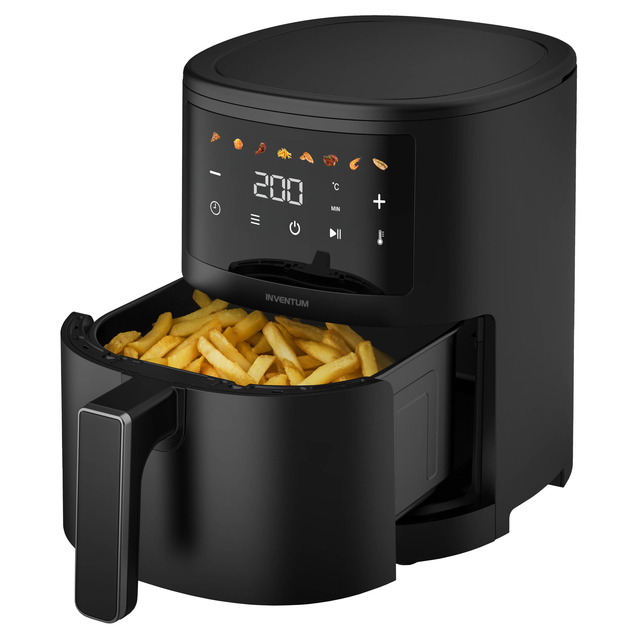 luchtfriteuse, friet, display, knoppanel, inbouw