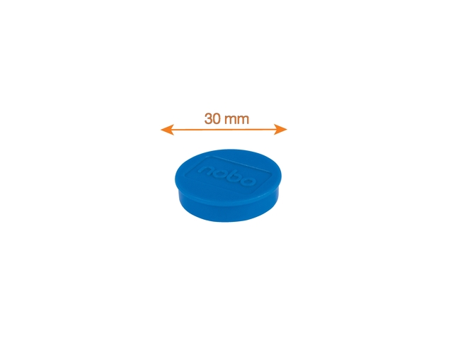 Magneet Nobo 30mm blauw 4 stuks