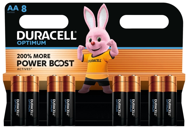 Batterij Duracell Optimum 8x AA Batterij Duracell Optimum 8x AA