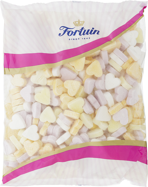 Snoep Fortuin vruchtenhartjes 1kg Snoep Fortuin vruchtenhartjes 1kg
