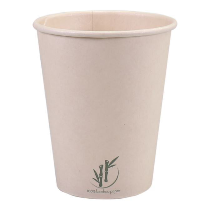 Depa Beker BamboepapiermetPE 250ml lichtbruin pak 50 stuks