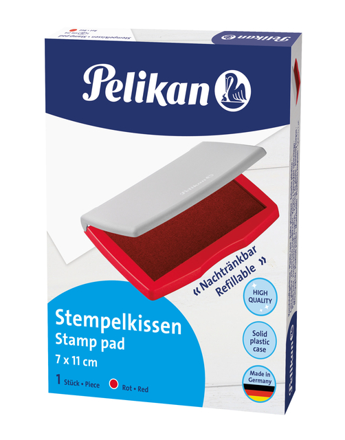 Stempelkussen Pelikan 2E 110x70mm rood Stempelkussen Pelikan 2E 110x70mm rood