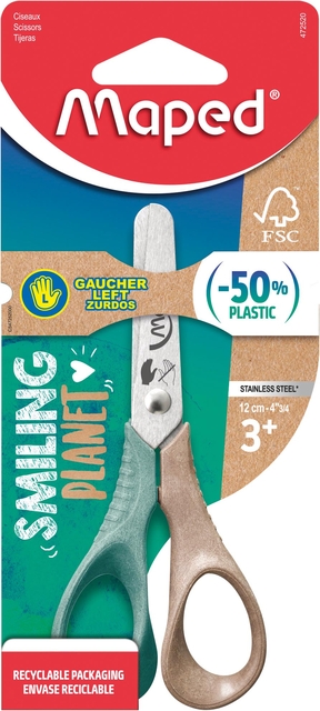 Schaar Maped Smiling Planet 12cm links Schaar Maped Smiling Planet 12cm links