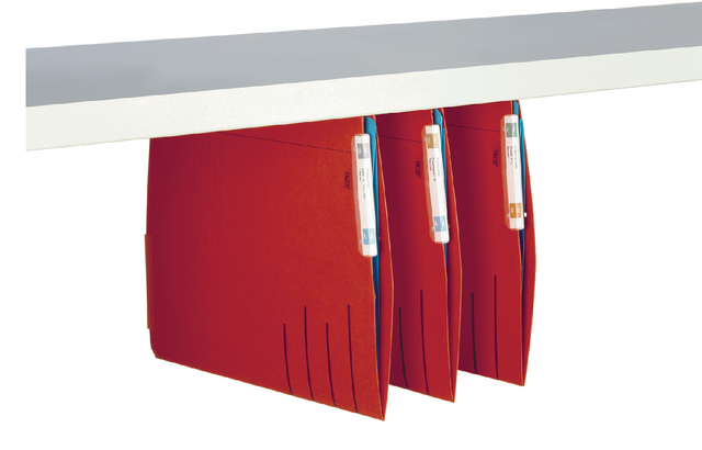 Hangmap Djois Secolor recycled lateraal voor legbord rood Hangmap Djois Secolor recycled lateraal voor legbord rood