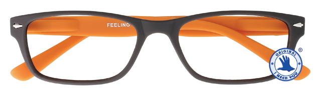 Leesbril I Need You +1.50 dpt Feeling bruin-oranje