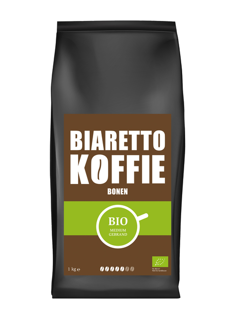Koffie Biaretto bonen regular biologisch 1000 gram Koffie Biaretto bonen regular biologisch 1000 gram