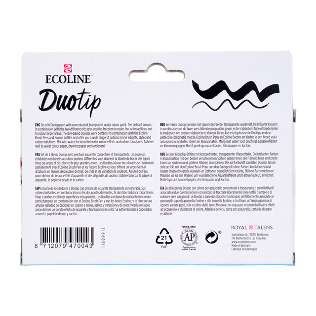 Duotip Talens Ecoline set à 6 stuks botanisch