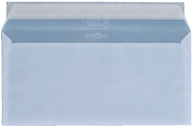 Envelop Hermes bank EA5/6 110x220mm zelfklevend wit doos à 500 stuks