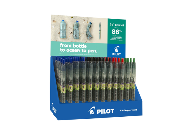 Balpen PILOT Begreen B2P EcoBall medium assorti Balpen PILOT Begreen B2P EcoBall medium assorti