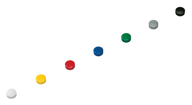 Magneet MAUL Solid 15mm 150gr assorti 10 stuks Magneet MAUL Solid 15mm 150gr assorti 10 stuks