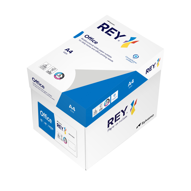 Kopieerpapier Rey Office A4 80gr wit 500 vel