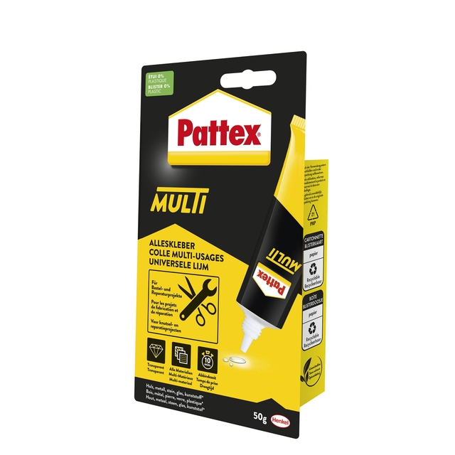 Alleslijm Pattex Multi tube 50gram op blister