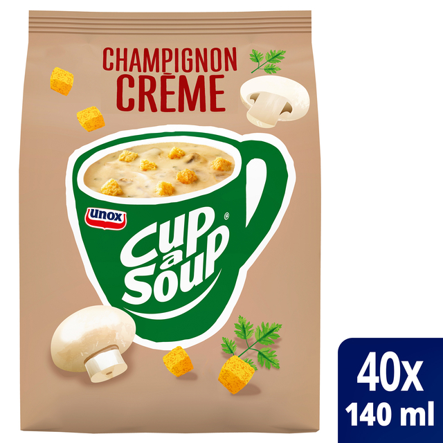 Cup-a-Soup Unox machinezak champignon crème 140ml Cup-a-Soup Unox machinezak champignon crème 140ml