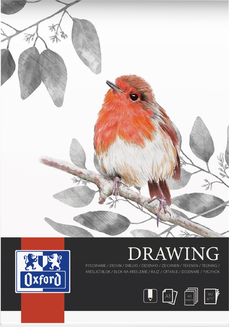 Tekenblok Oxford Drawing A3 40 vel 160 gram Tekenblok Oxford Drawing A3 40 vel 160 gram