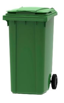 Afvalcontainer Kunststof 240ltr Groen