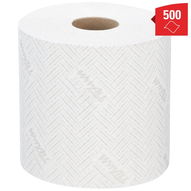 Poetspapier WypAll L10 1-laags 500 vel wit 7406