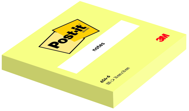 Memoblok 3M Post-it 6820 76x76mm Notes Canary Yellow Memoblok 3M Post-it 6820 76x76mm Notes Canary Yellow